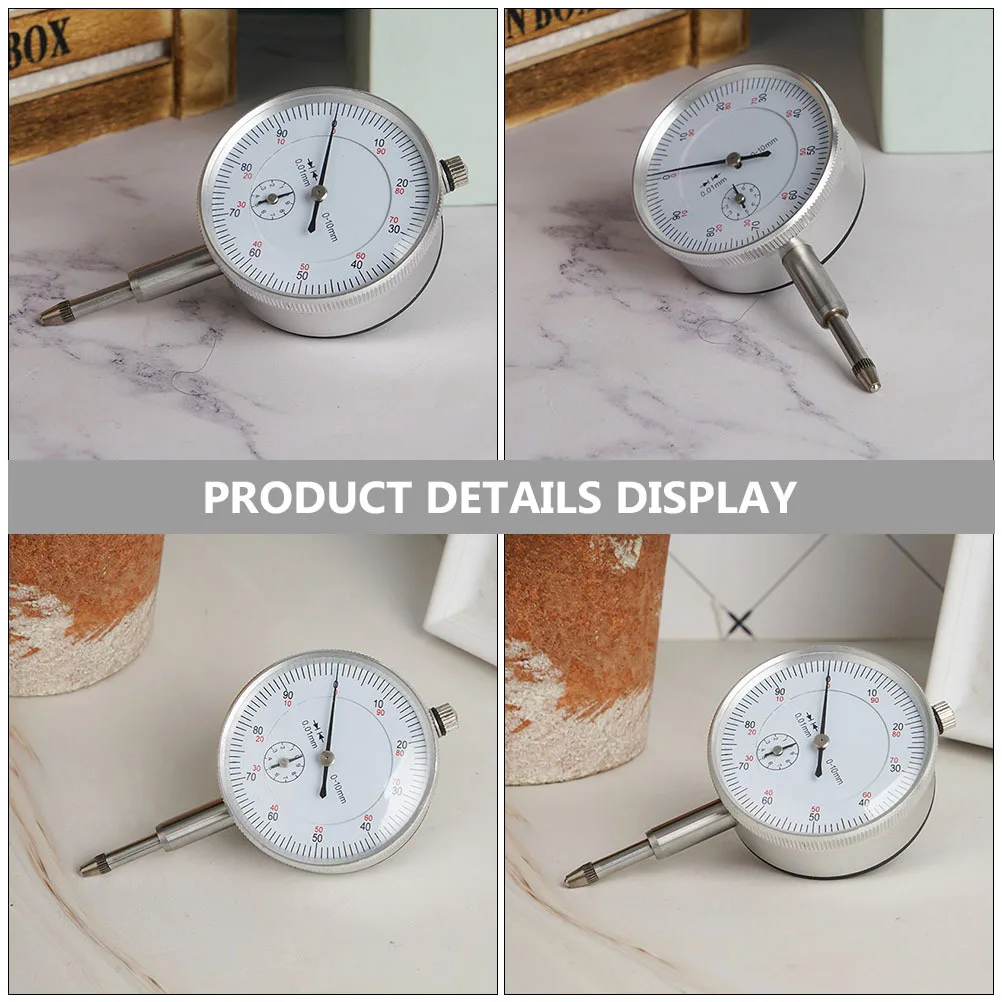 

1Pcs High Precision Dial Indicator Gage Shockproof Length Measuring Tool Machinists Manufacturing Maintenance Gear