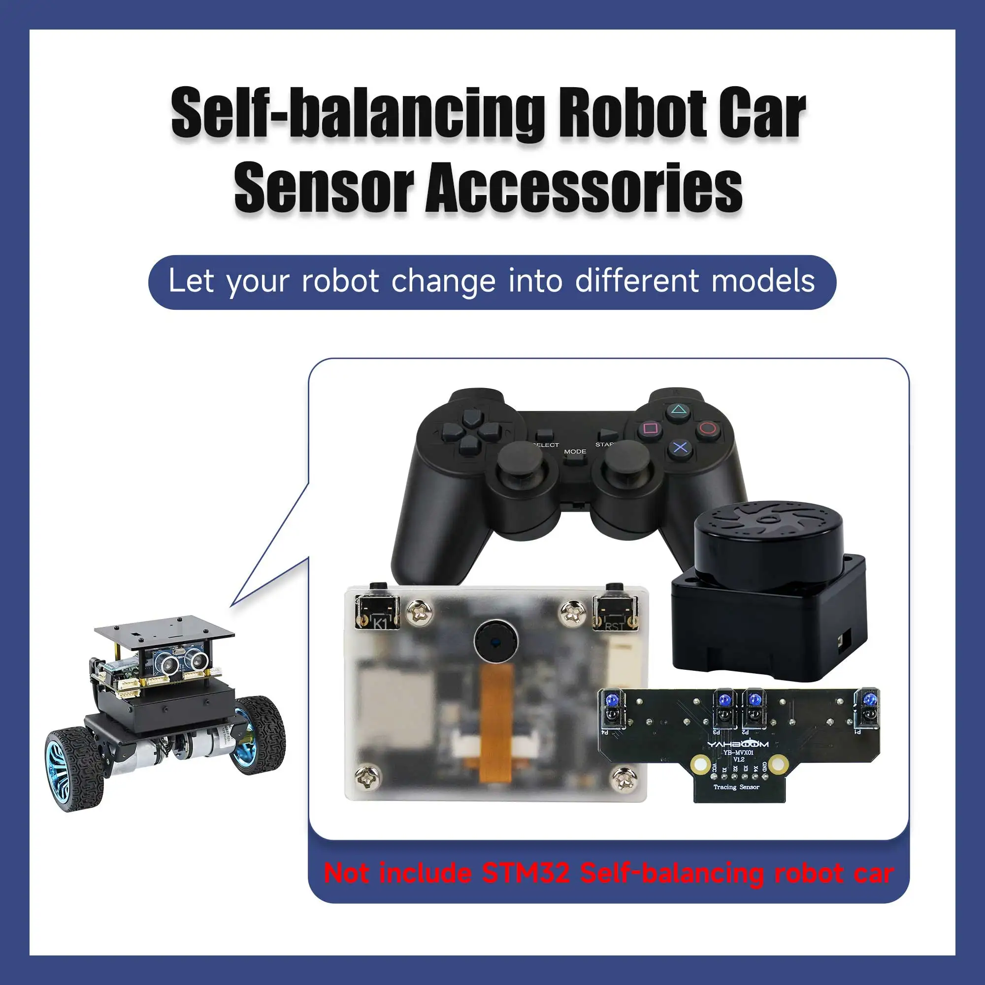 Yahboom 2WD High Configuration STM32 Self-Balance Car Educational Smart Robot Expansion Accessories Kit DIY Electronic Parts