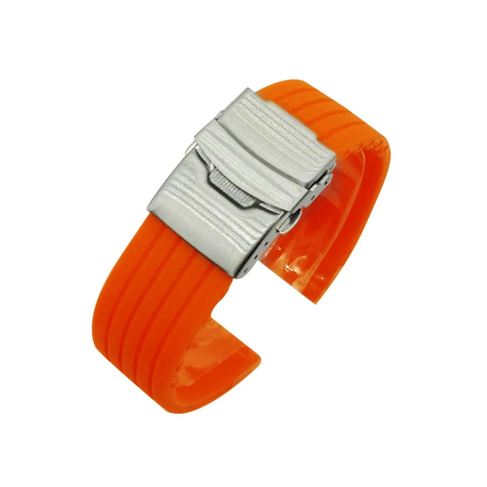 

Comfortable Watch Band Replacement Strap 24MM Sturdy Design Silicone Breathable