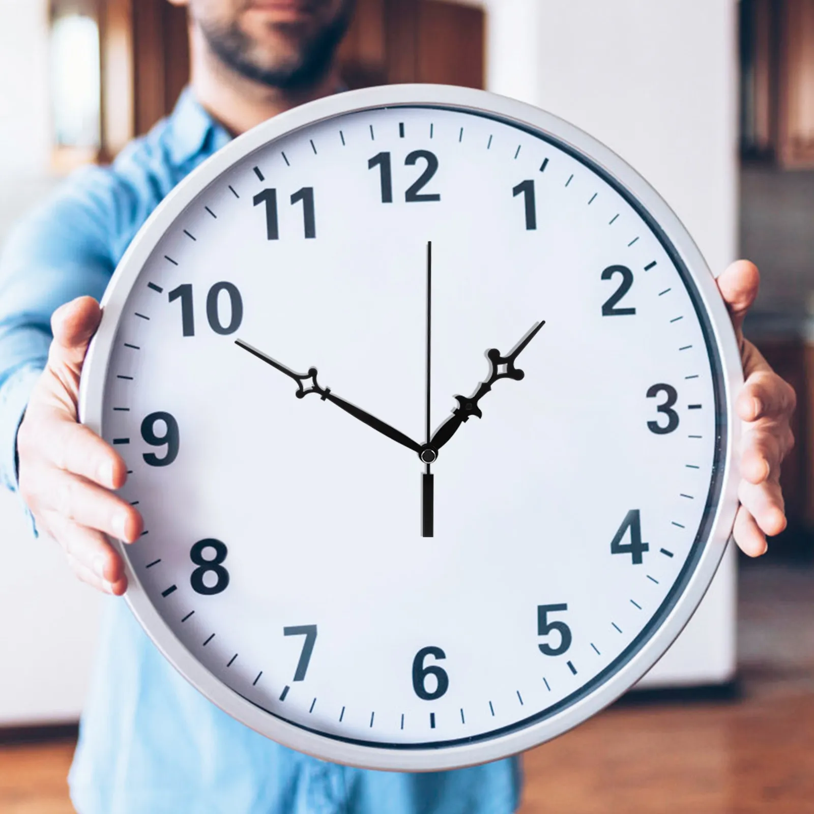 1Set Silent Wall Clock Mechanism Replacement Battery Operated DIY Clock Movement Kit Quiet Sweep Second Hand Long Shaft Motor