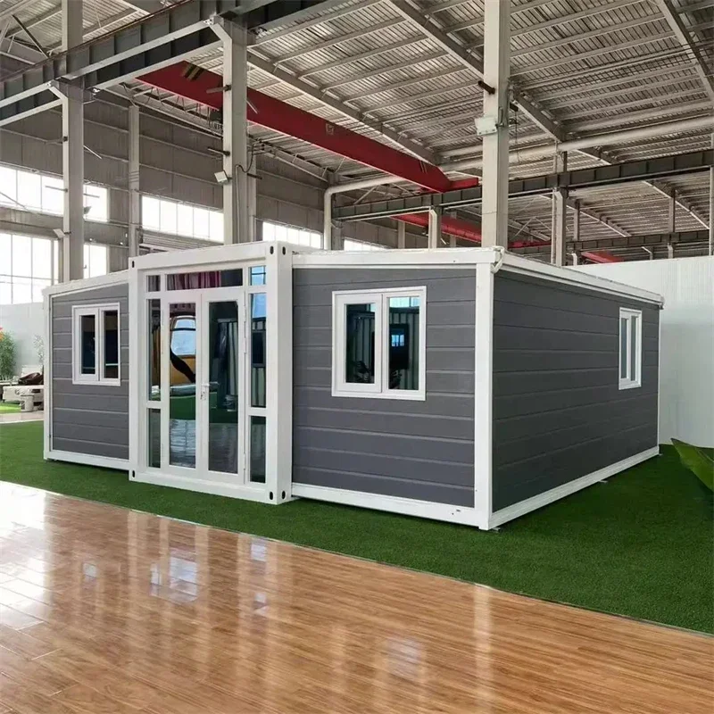 Expandable Container House Customized Modern Office Hotel Fast Installation Living Mobile Portable 20FT Prefab Folding House