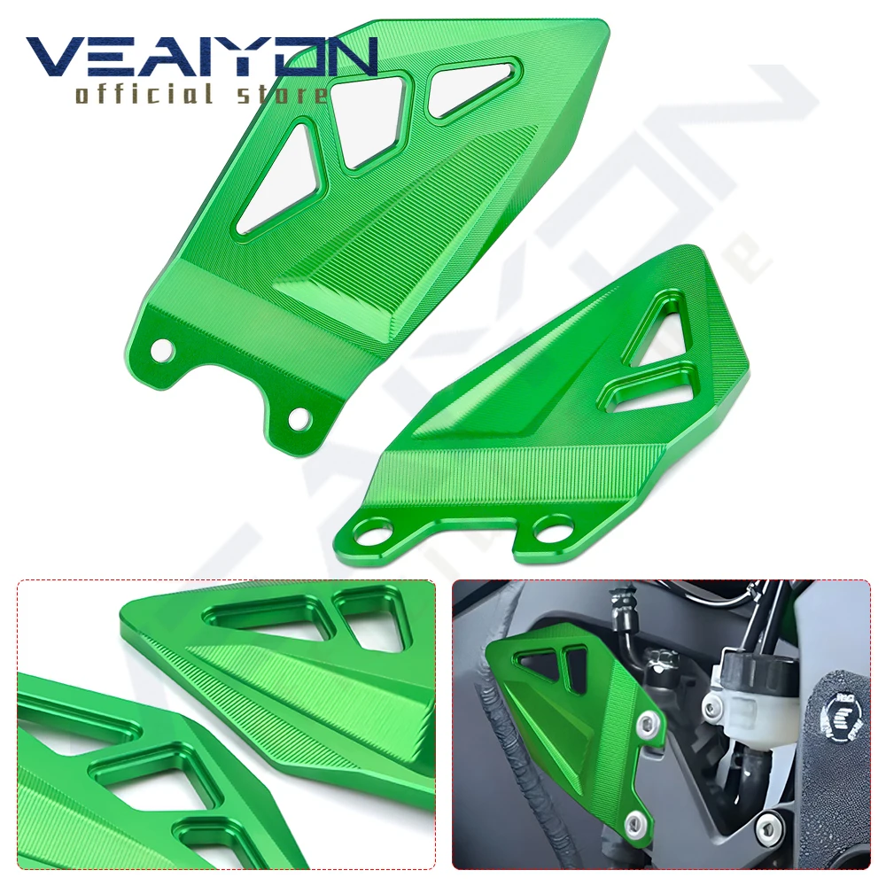 

For KAWASAKI ZX10R ZX10RR ZX-10R ZX-10RR 2021 2022 2023 Motorcycle Accessories Footrest guard Decorative Plate Pedal Protector