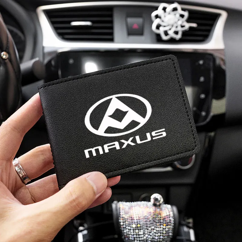 Driver\'s License Leather Case Bank card Credit ID card holder For SAIC Maxus T607090 Pickup D6090 2022 G50 T90 V8090 Accessories