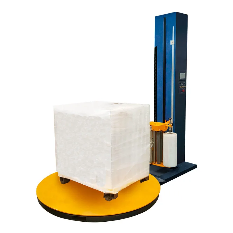 

2026 hot saleAutomatic Rotary Stretch Film Baling Machine Pallet Horizontal Stretch Film Carton Wrapping Machine
