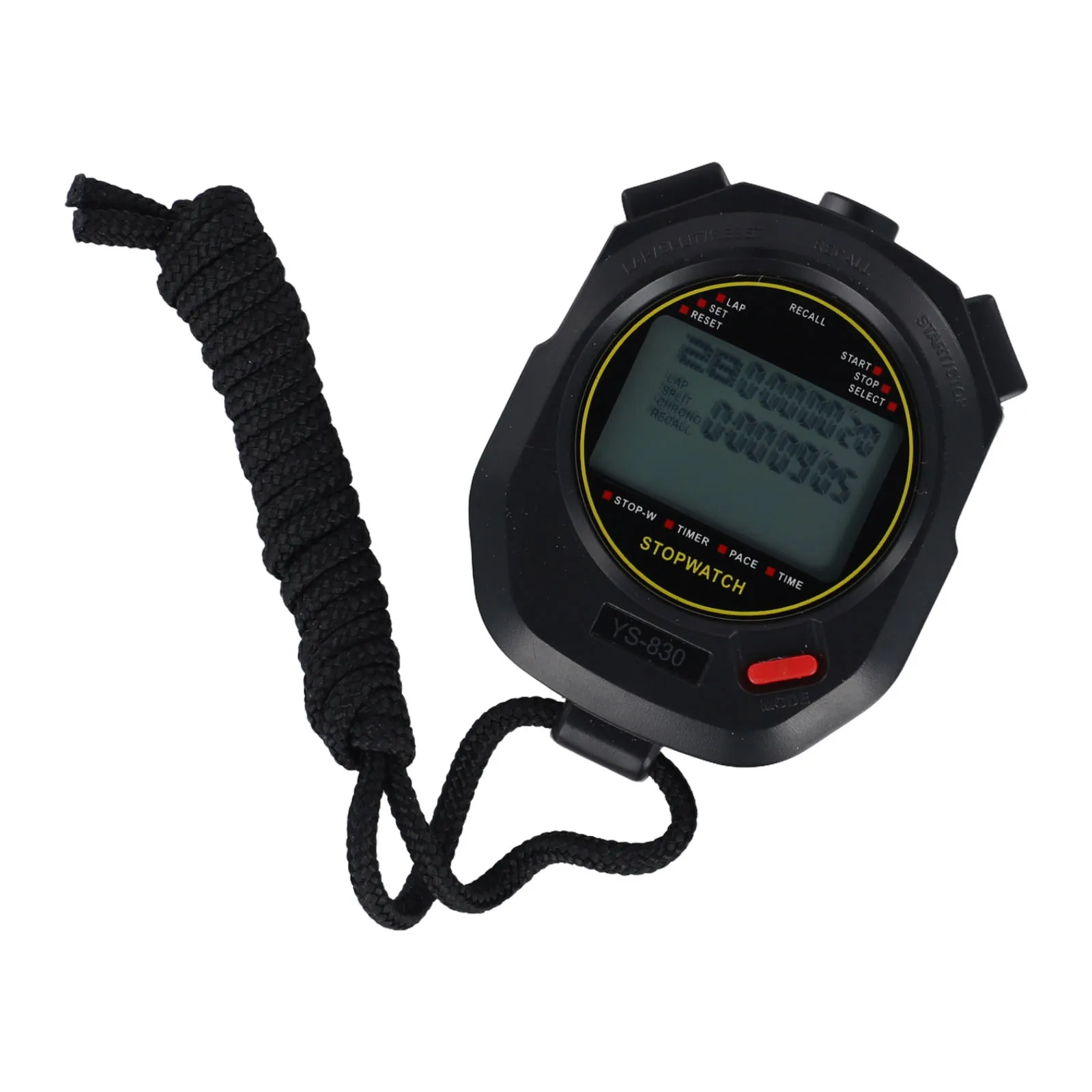 Multi-function Digital Stopwatch Timer 30 Lap Memory Metronome With Backlight Portable Fitness Equipment Accessories