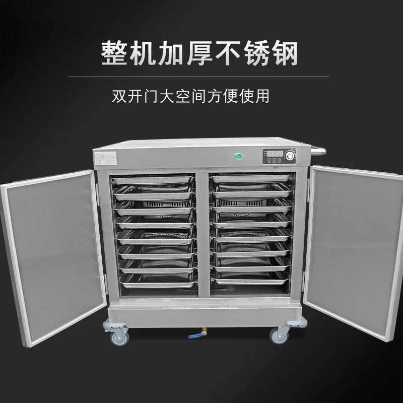 Insulation food delivery truck Stainless steel large-capacity commercial double-door insulation cabinet