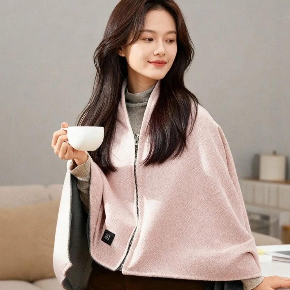 

Fashion Portable USB Electric Heated Blanket Wearable Washable Warming Shawl 3 Heating Levels Leg Cover Office/Home/Camping