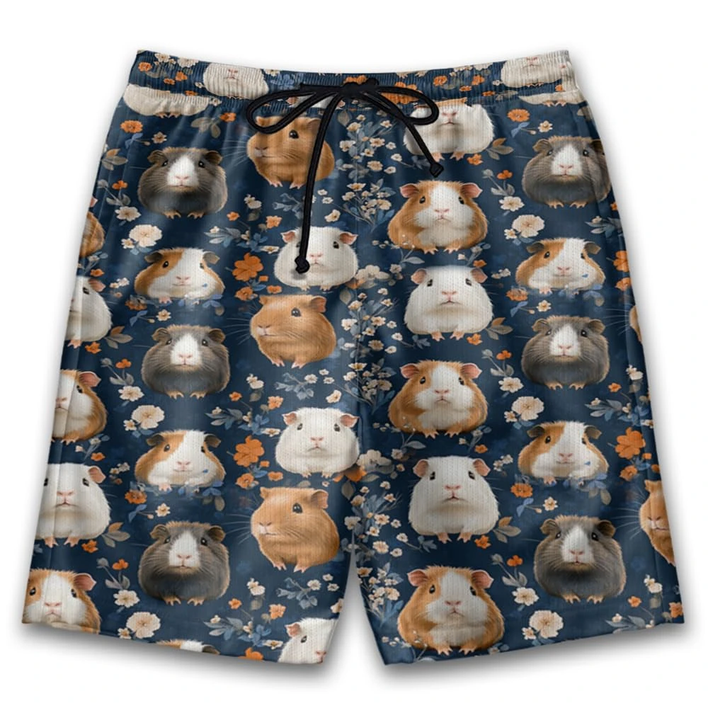 2025 unissex 3d impresso engraçado animais de estimação cobaia shorts casuais havaiano animal esporte praia shorts andando em casa calças pijamas