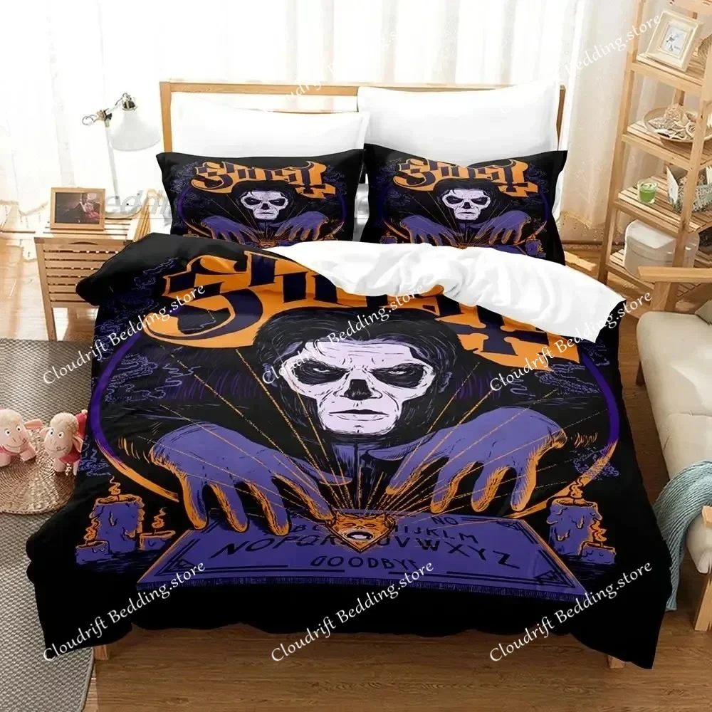 3D Print Hip Hop Ghost Rock Band Tank Bedding Set Single Twin Full Queen King Size Bed Set Aldult Kid Bedroom Duvet Cover Sets