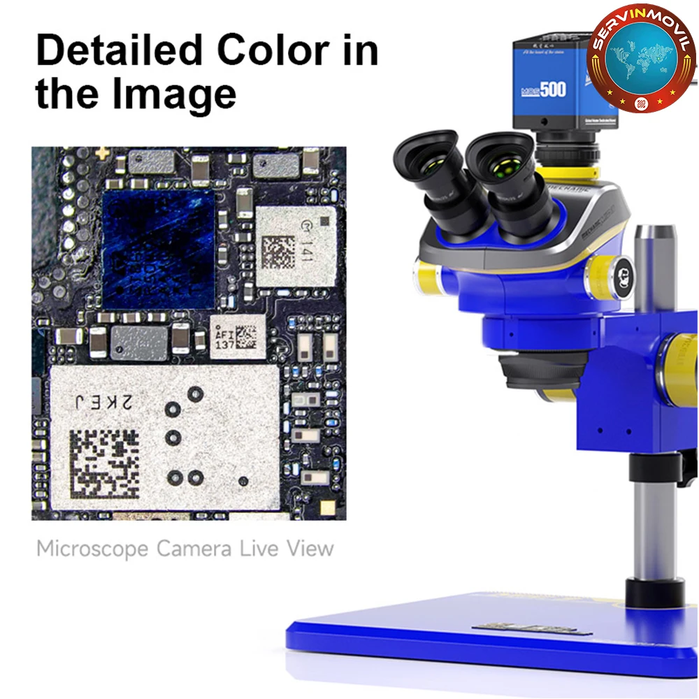 Микроскоп MECHANIC MOS500, камера, многофункциональный, 1/2, 9 дюймов, импортный датчик, подходит для строительных печатных плат, сварочные инструменты