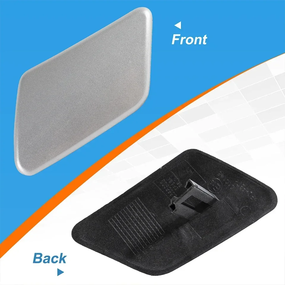 Front Bumper Headlight Washer Nozzle Jet Cover Cap For Volvo C30 2008 2009 2010 30655933/30655934 Headlamp Cleaner Spray Lid