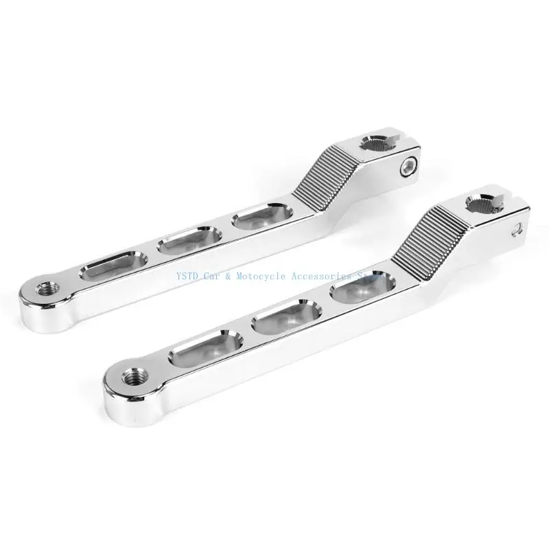 L5BC Motorcycle Gear Lever Pair with Cutout Arm Layout for Garage Use