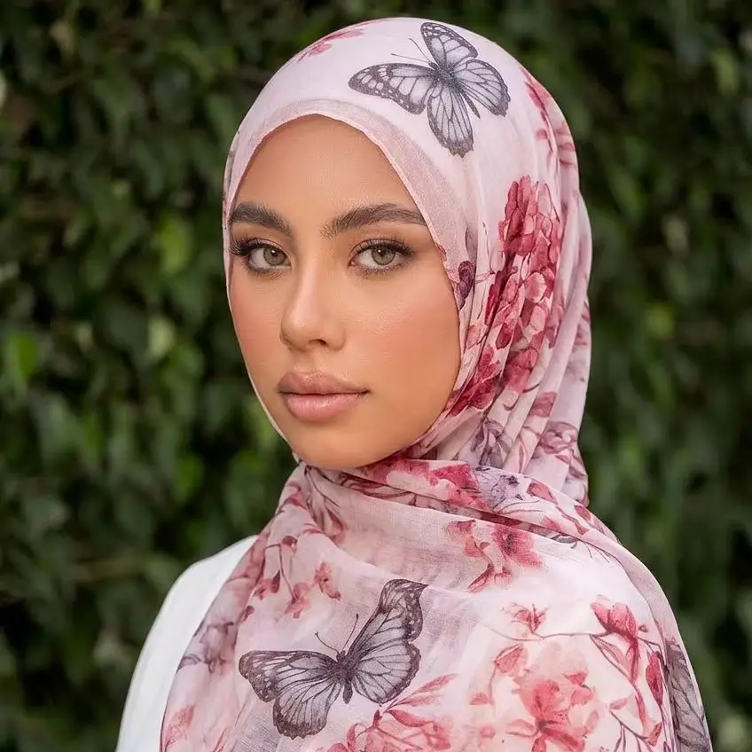 Floral Printed Long Scarf Shawl