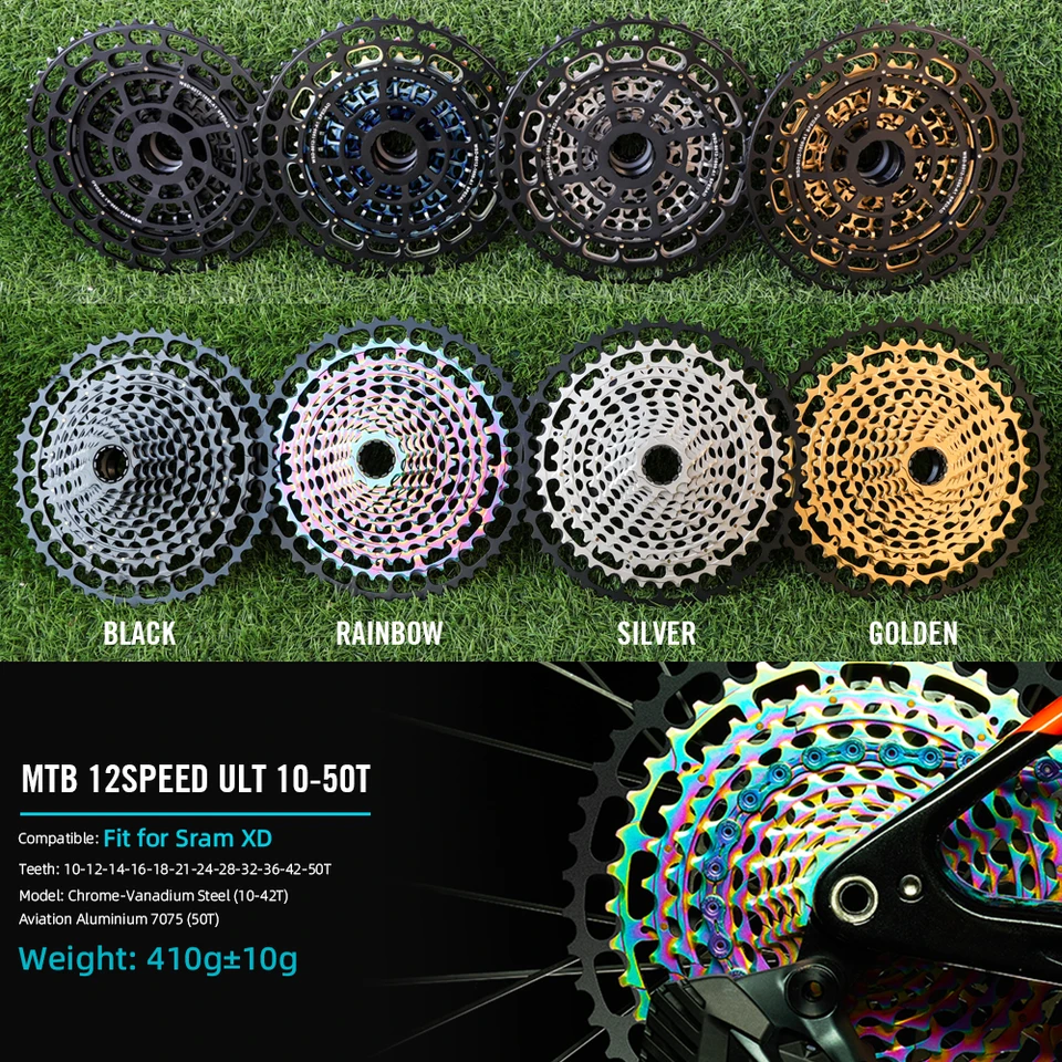SPEDAO 10-50T 11-50T 10-52T Speed Bicycle Cassette 12V MTB Bike