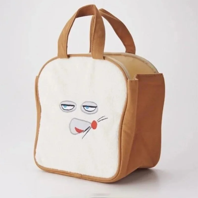 

Bread Thief Toast Plush Handbag Cartoon Cute Handheld Makeup Bag Funny Change Daily Outfit Storage Bags Female Holiday Gifts