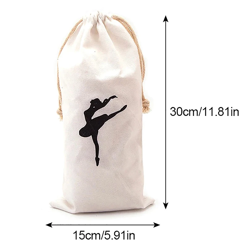 Bolsa de almacenamiento de zapatos de Ballet para niños, gran capacidad, doble cordón, suministros de baile, paquete de almacenamiento de objetos portátil