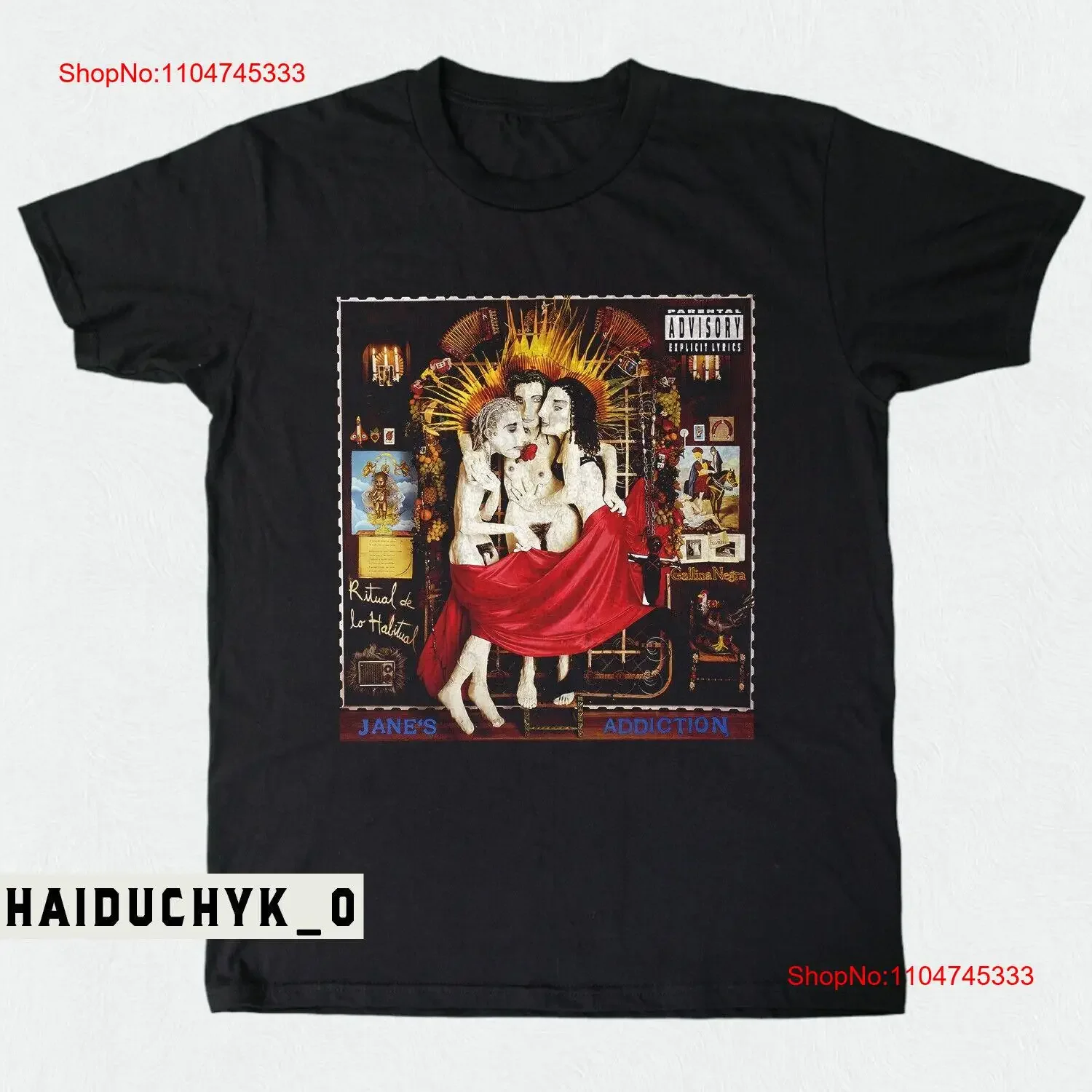 Janes Addiction Ritual De Lo Habitual Album Black T shirt Size S 5XL vintage Washed graphic Breathable designer clothes