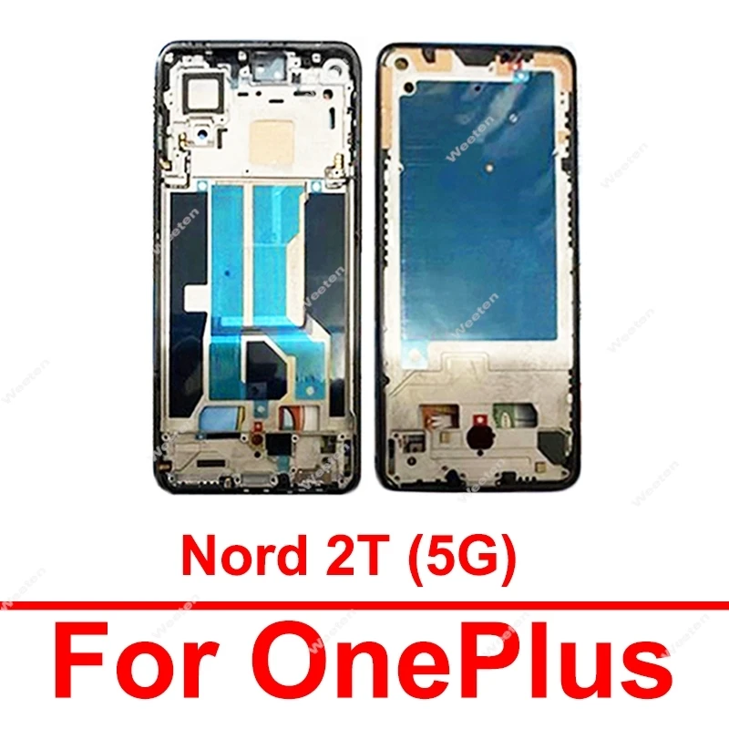 

Для OnePlus 1 + Nord 2 Nord 2T 5G средняя рамка корпуса, рамка, лицевая панель ЖК-дисплея, передняя рамка, замена пластины корпуса