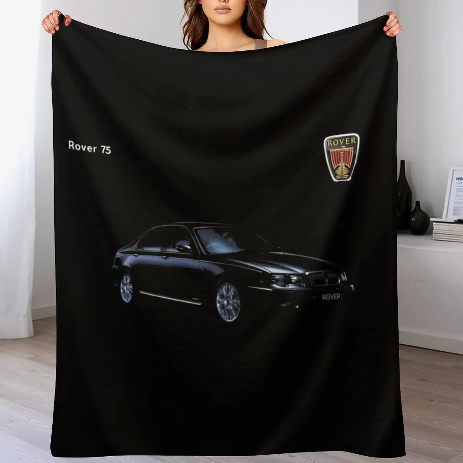 ROVER 75 Throw Blanket Travel Size Cozy Blanket for Plane Train