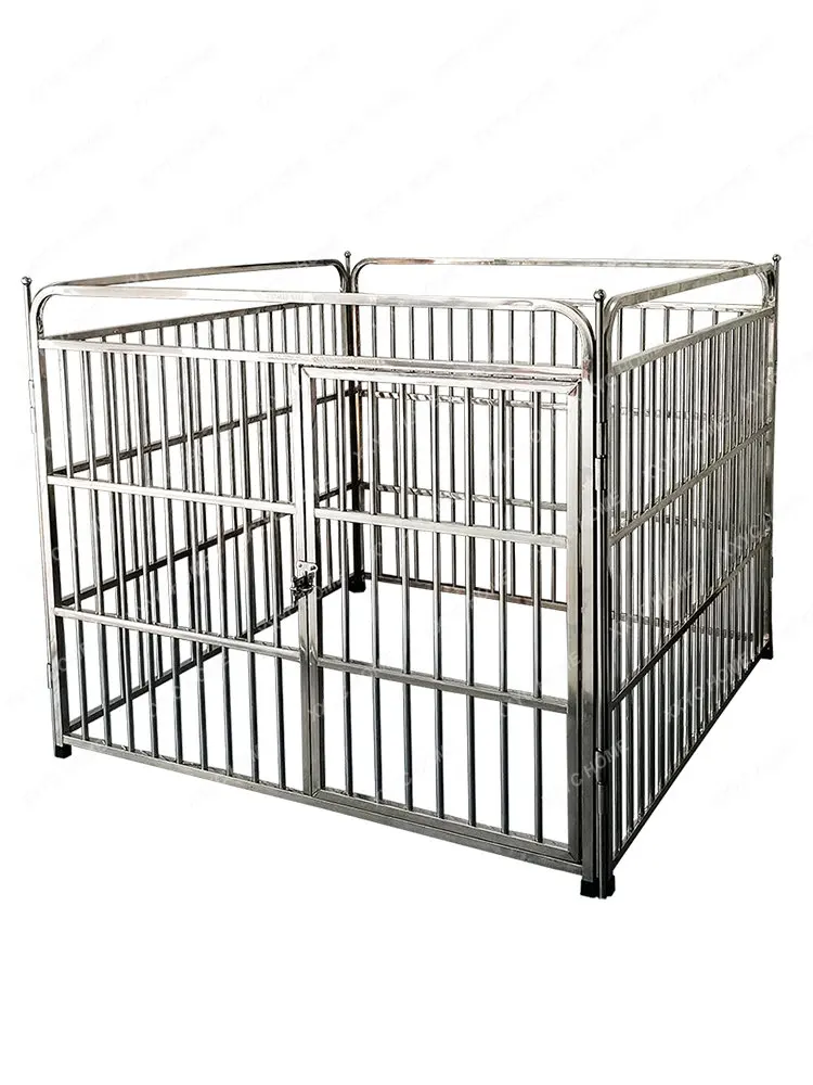 Stainless Steel Dog Crate Teddy Pet Dog Fence Dog Fence Golden Retriever Samo Fence