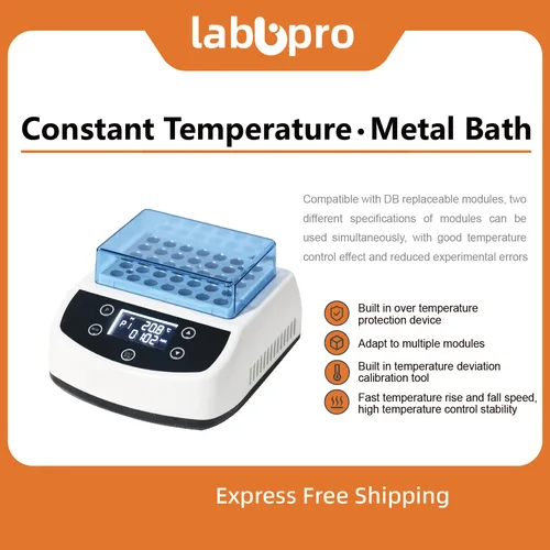 Imagen 2 del producto Equipo de laboratorio incubadora de baño seco portátil de temperatura constante con pantalla digital