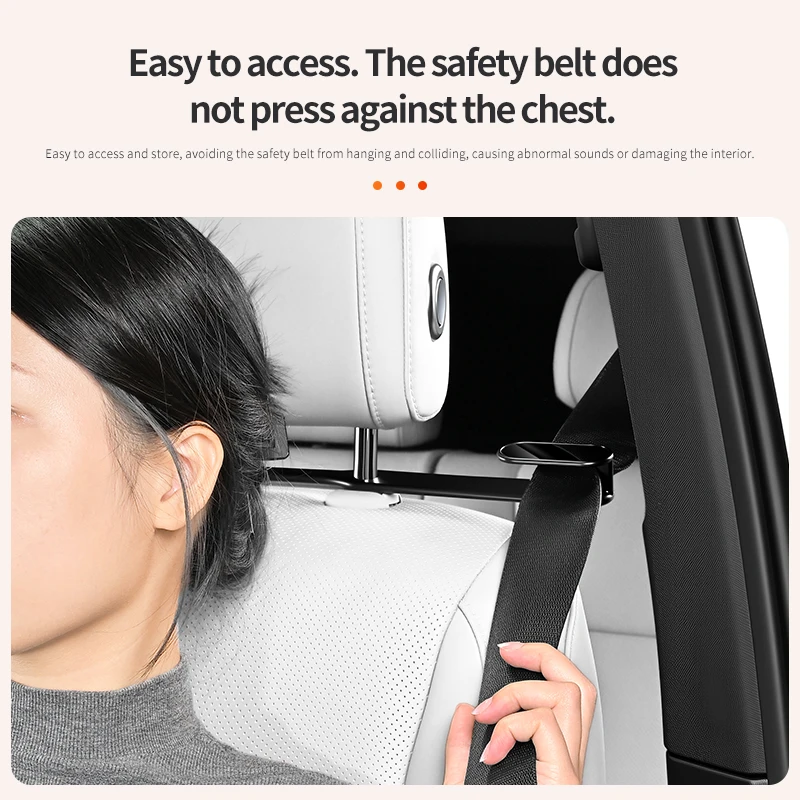 Car seat belt anchor, car sports seat anchor, seat belt limiter, multifunctional anti pinch adjuster view 3
