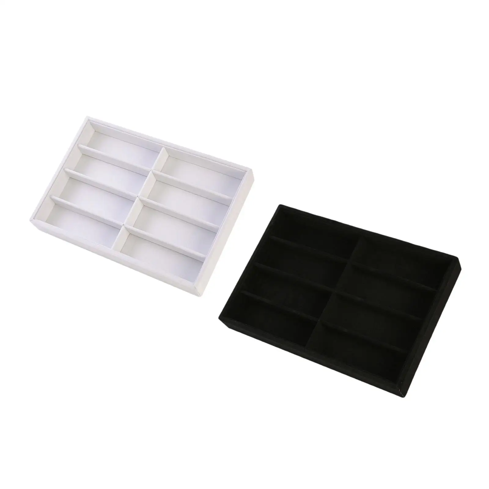 Sunglass Organizer Portable Velvet Glasses Holder Eyeglasses Display Case Jewelry Display Organizer for Home Dresser Desktop
