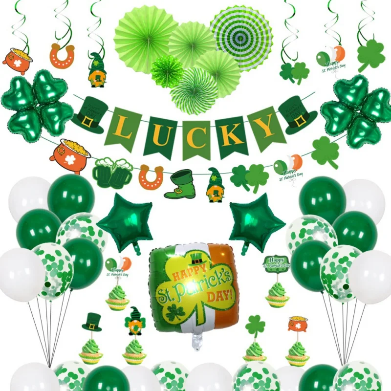 St. Patrick's Day Decoration Set Non-toxic Materials Strong Durable Easy to Assemble St. Patrick's Day Party Decorations