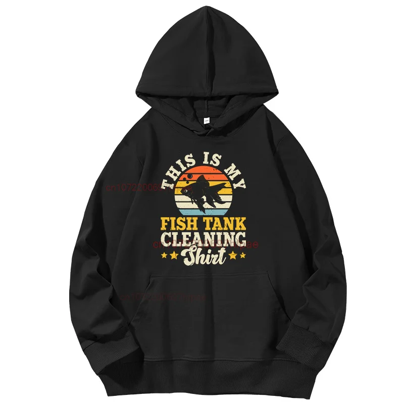 

Funny Fish Lover Vintage Aquarium Fashion Graphic Hooded Sweatshirts Cotton Sports Sweatshirt Long Sleeve Pullover Hoodies