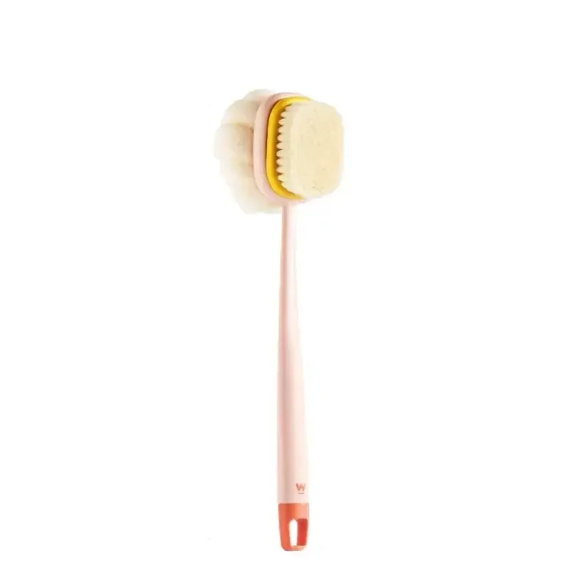 Back Body Shower Sponge Scrubber Brushes for Women Skin Exfoliating , Massage Body Bath Brush With Handle Bathroom Accessories