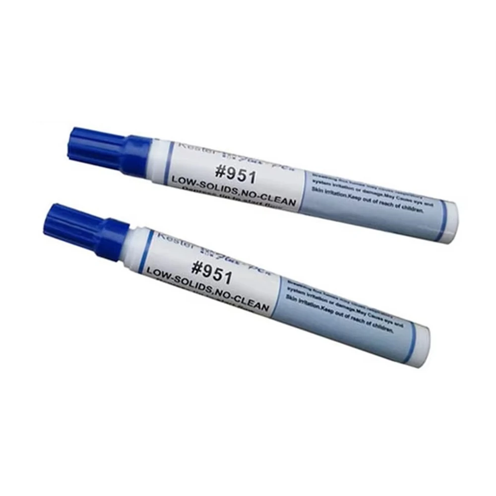 2/10 Pcs Kester 951 10 Ml Soldering Rosin Flux Pen Low-Solids Non-clean For Solar Cell Panel DIY Kester Solder Pow