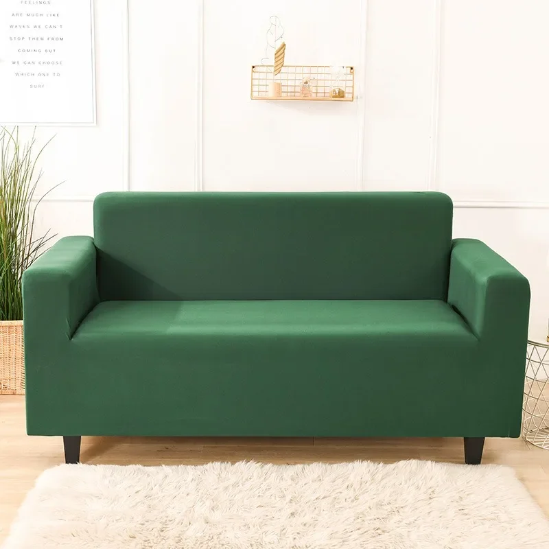 1Pc Solid Color Sofa Cover Detachable Dirt Resistant Universal Sofa Cover Slipcover for Living Room 1/2/3/4 Seater Funda De Sofá