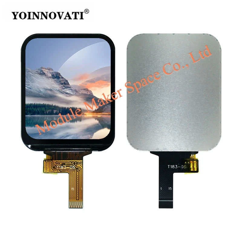 1.83 Inch IPS TFT LCD Screen with Rounded Corners 240x284 Pixel ST7789 SPI 15-pin Staggered FPC Wide Angle Display LCD Module