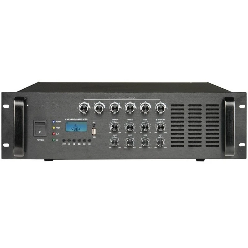 

With Bluetooth USB six-zone volume adjustable combined network broadcast power amplifier constant voltage power amplifier