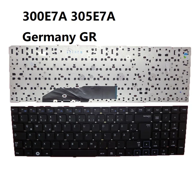 Germany GR Black Laptop Keyboard For Samsung NP300E7A NP305E7A 300E7A 305E7A BA59-03184B Without Frame New