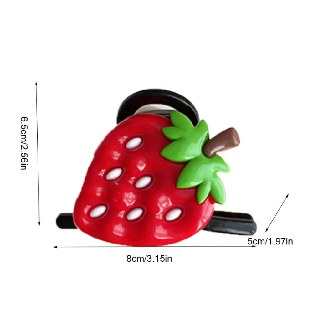 Cute Pineapple Fruit Hair Claw Watermelon Korean Style Strawberry Claw Clip Headwear Hair Accessories Large Shark Clip Daily