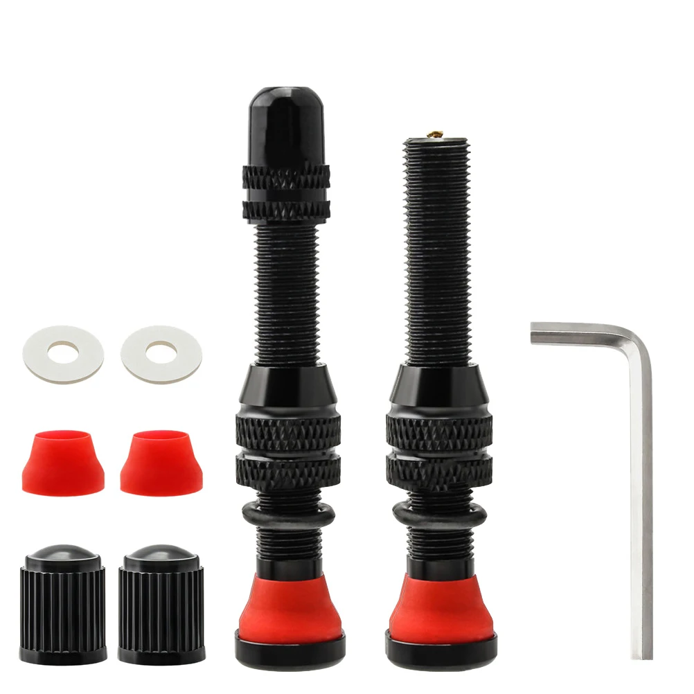 Vástago de válvulas de neumáticos sin cámara de aleación de aluminio, accesorios de repuesto para bicicleta, vástagos de núcleo de llanta de ciclismo ligeros, 1 ud.