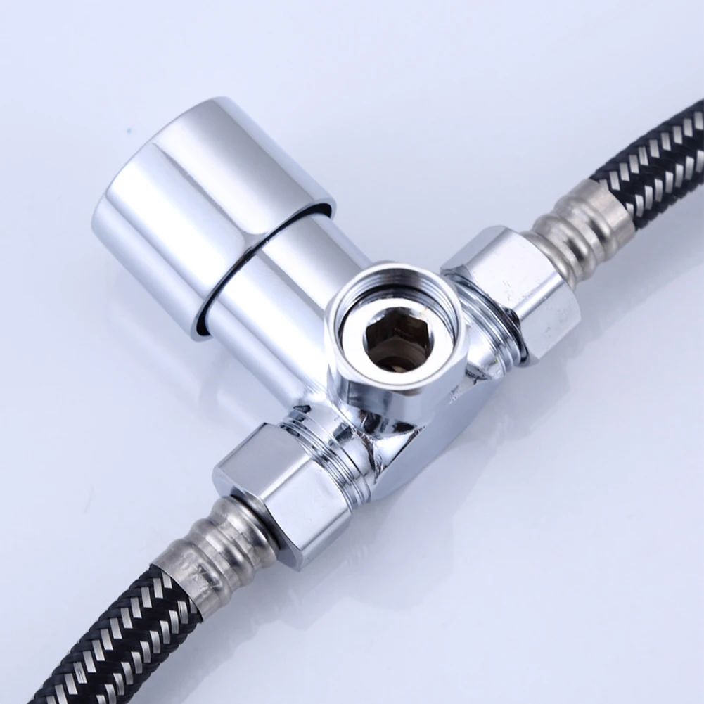 3 Way Hot Cold Water Mixing Valve Thermostatic Mixer Temperature Control Zinc Alloy G1/2 Thread Mixing Valve Water Heater Access
