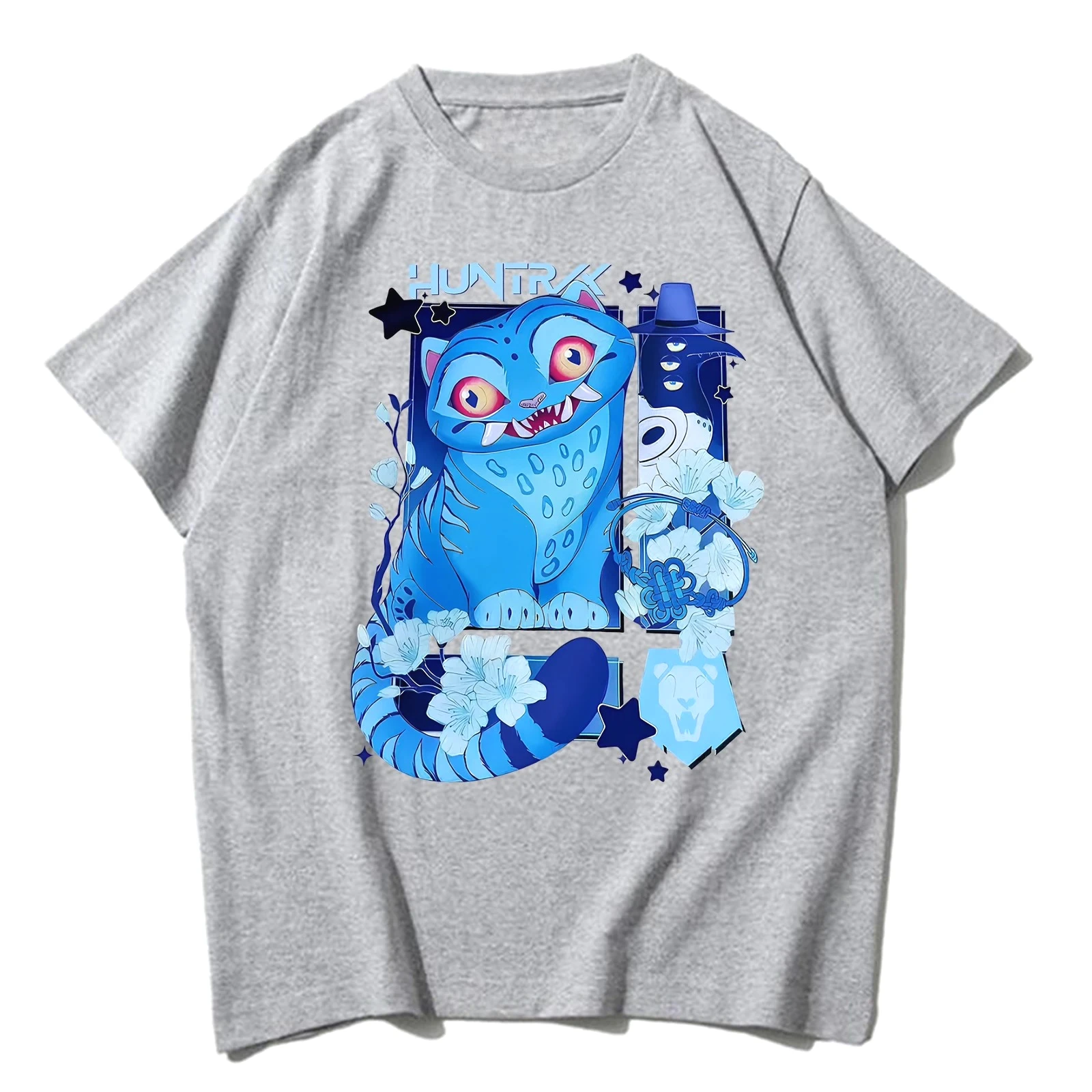 KPop Demon Hunters Derpy Tiger 2025 New Movie Harajuku O-neck Casual Shirt Gift Women Hip Hop Retro Fashion T-shirt Casual Tops