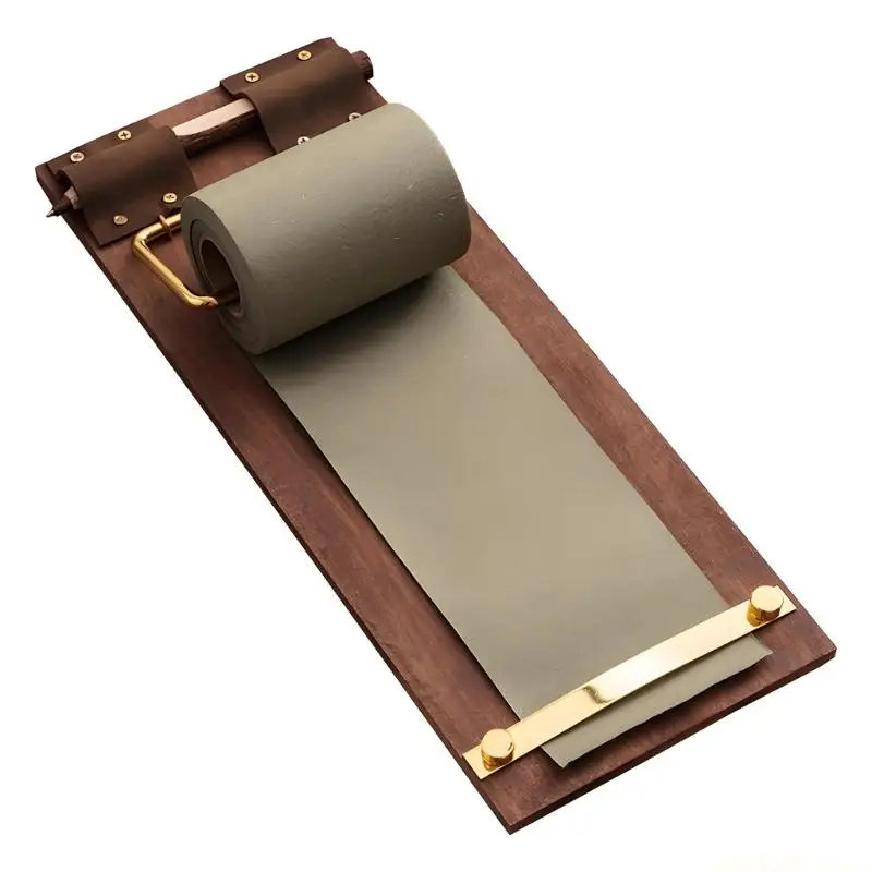 Wooden Hanging Writing Message Board with Paper Roll and Pencil for Daily Lists
