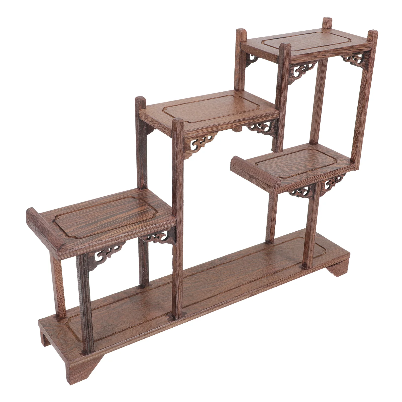 

Solid Wood Shelf Holders Curio Stands Display Wooden Crafts Storage Desktop Ornament Brackets