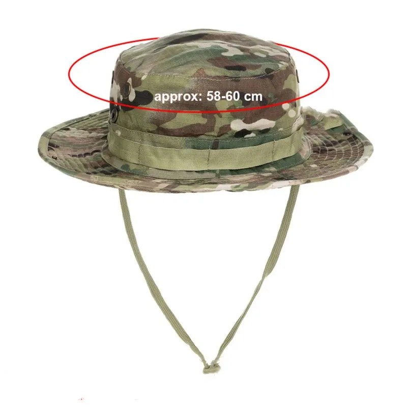 Camouflage Hat Tactical US Bucket Hats Panama Summer camping Cap Fishing Hunting Hiking Outdoor Camo Sun Caps Men