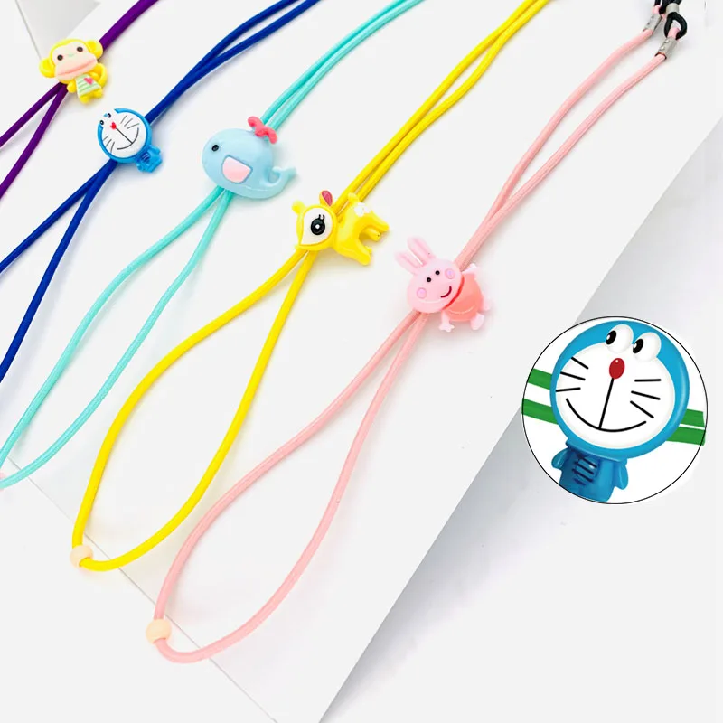 Cute Cartoon Pattern Children's Amblyopia Myopia Elastic Glasses Rope Eyeglass Holder Neck String Eyewear Chain