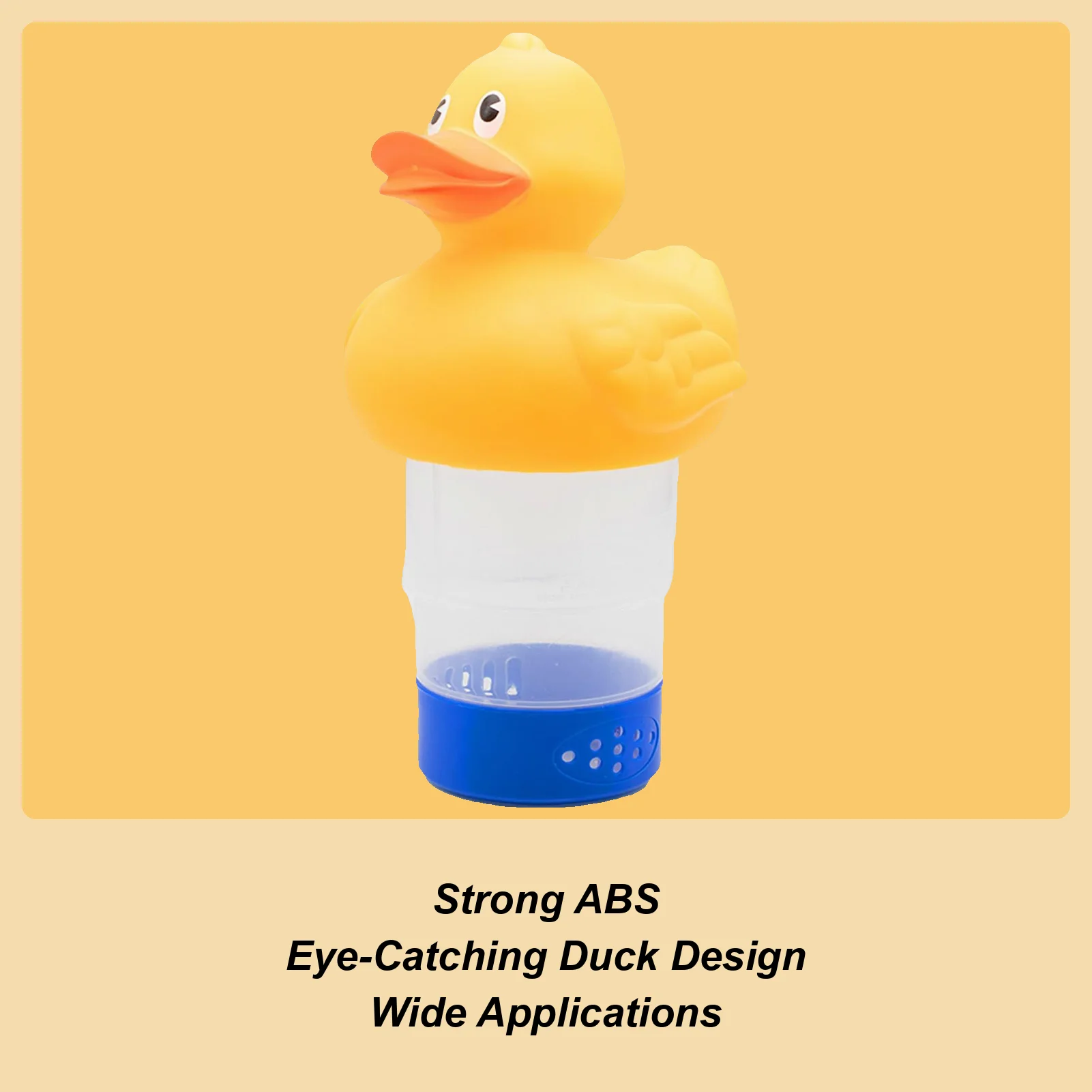 

Диспенсер для хлора для бассейна, регулируемый бассейн, спа, поплавок для хлора в форме утки, держатель для планшета для маленькой и большой ванны