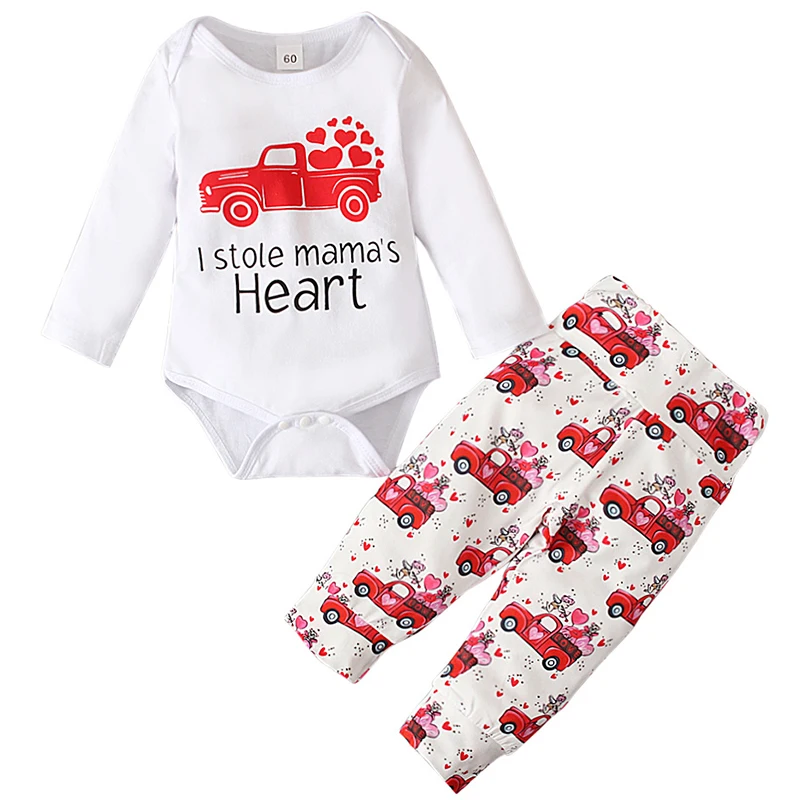 

2Piece Sets Spring Autumn Baby Girls Clothes Cartoon Cute Letter Long Sleeve Cotton Newborn Bodysuit+Pants Kids Clothing BC118