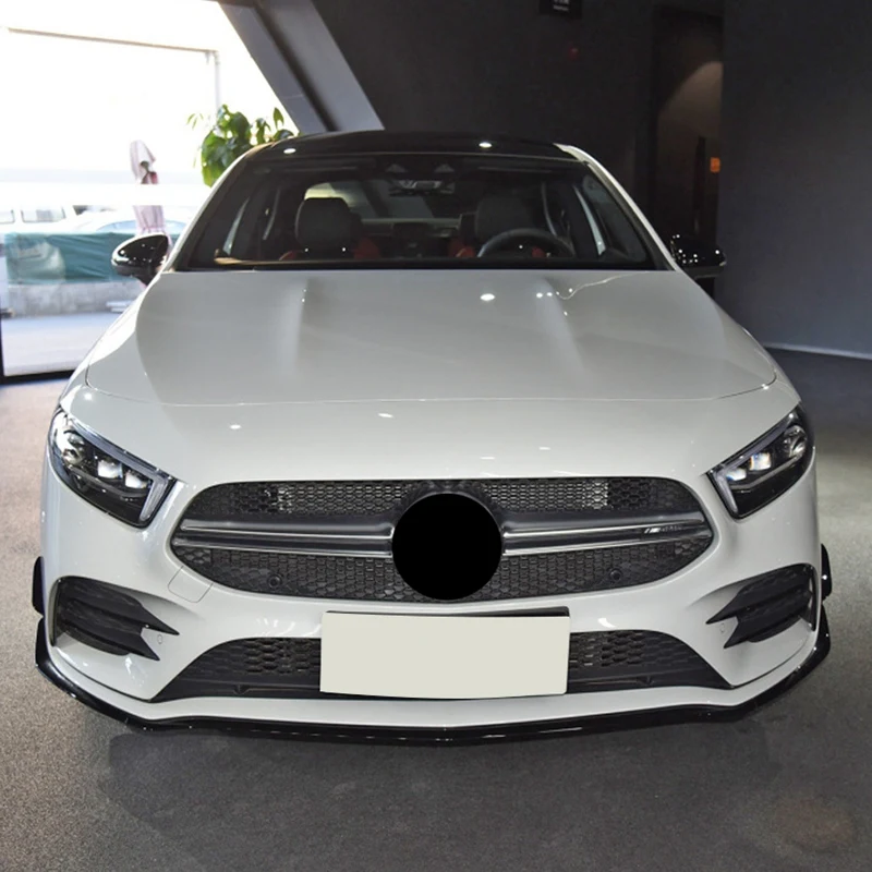 6X Front Bumper Splitter Spoiler Canardr Air Knife ​Trim For Mercedes-Benz A Class W177 A180 A200 A220 A250 AMG 2019+