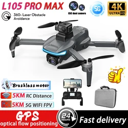 2024 Professional L105/L200 PRO MAX GPS Drone 4K Camera 360 °   Unikanie przeszkód Bezszczotkowy silnik 5G WIFI FPV Quadcopter Dron Toys