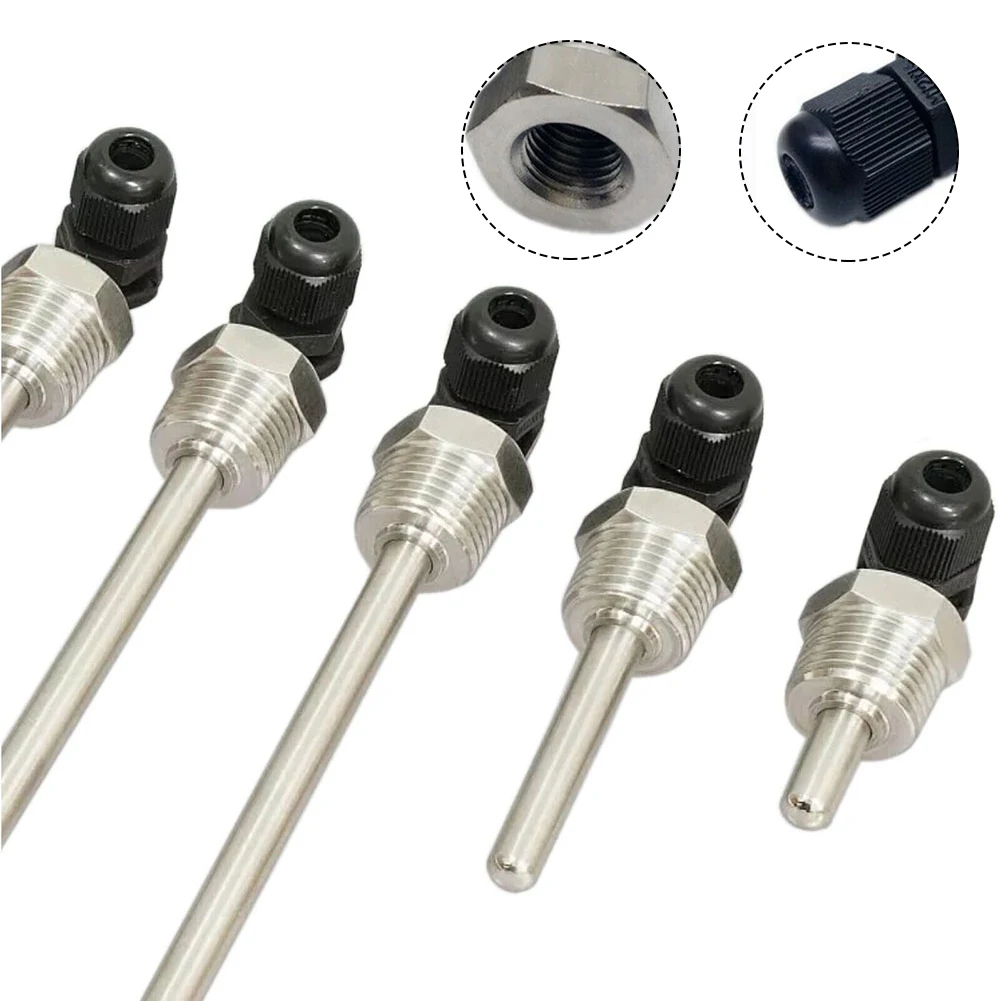 

Screw-in Thread G 1/2\\\" Emperature Sensor 2 Pcs Max. 40 Bar Screw In Immersion Protective Shell Stainless Steel