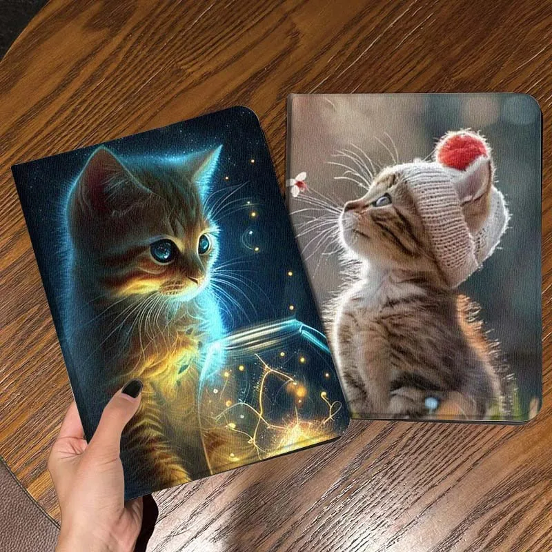 

Чехол для планшета Art Flower Cat, популярный для iPad Pro, Air, Mini 2, 3, 4, 5, 6, 7, 6-го, 7-го, 10-го, 11-го поколений, 10.2, 9.7, 10.5, 11, складной, подарочный