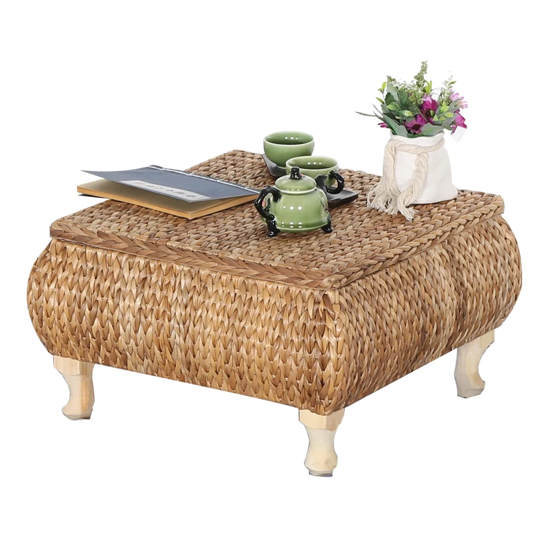 

Customizable rattan table, Japanese tatami, bay, solid wood windows, small balcony